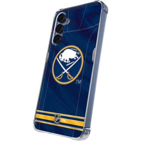 NHL Buffalo Sabres Home Jersey Galaxy A35 5G Clear Case