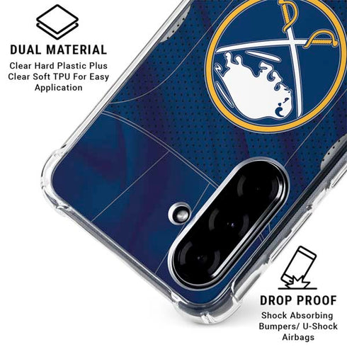 NHL Buffalo Sabres Home Jersey Galaxy A36 5G Clear Case