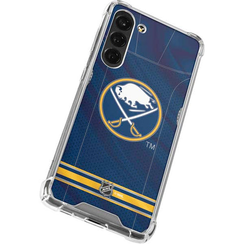 NHL Buffalo Sabres Home Jersey Galaxy S24 FE Clear Case
