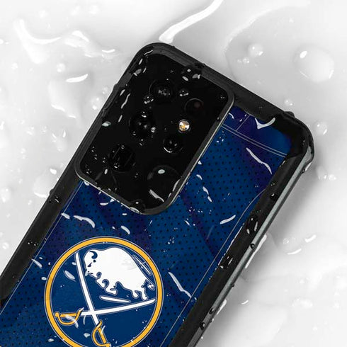 NHL Buffalo Sabres Home Jersey Galaxy S24 Ultra Waterproof Case