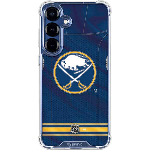 NHL Buffalo Sabres Home Jersey Galaxy S25 FE Clear Case