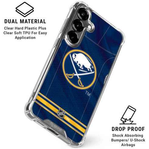 NHL Buffalo Sabres Home Jersey Galaxy S26 Clear Case