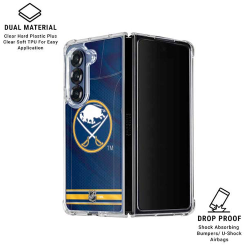 NHL Buffalo Sabres Home Jersey Galaxy Z Fold6 Clear Case