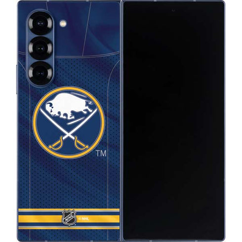 NHL Buffalo Sabres Home Jersey Galaxy Z Fold6 Skin