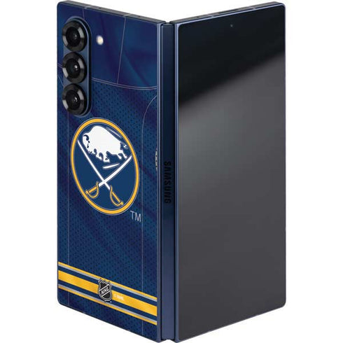 NHL Buffalo Sabres Home Jersey Galaxy Z Fold6 Skin