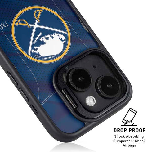 NHL Buffalo Sabres Home Jersey iPhone 14 Plus Kickstand Case