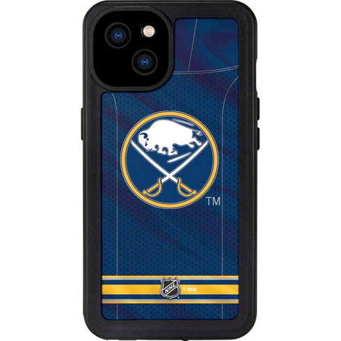 NHL Buffalo Sabres Home Jersey iPhone 15 Plus Waterproof Case