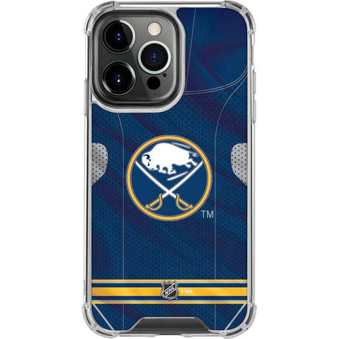 NHL Buffalo Sabres Home Jersey iPhone 16 Pro Clear Case