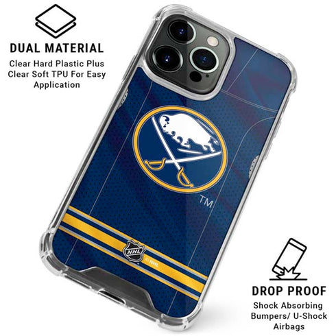 NHL Buffalo Sabres Home Jersey iPhone 16 Pro Clear Case