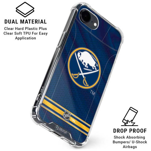 NHL Buffalo Sabres Home Jersey iPhone 16e Clear Case