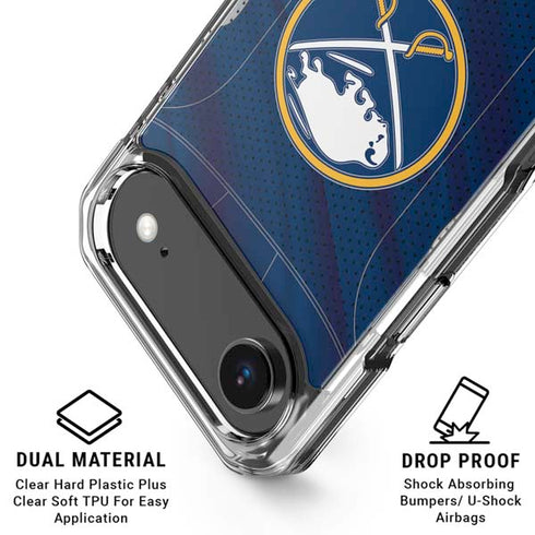 NHL Buffalo Sabres Home Jersey iPhone 17 Air Clear Case