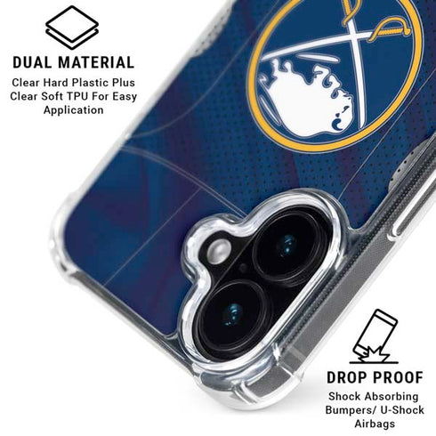 NHL Buffalo Sabres Home Jersey iPhone 17 Clear Case