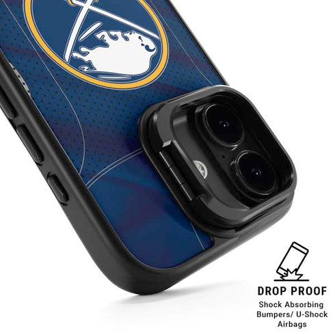 NHL Buffalo Sabres Home Jersey iPhone 17 Kickstand Case
