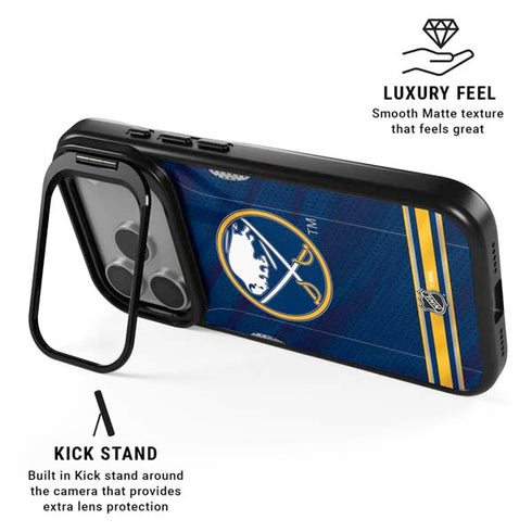NHL Buffalo Sabres Home Jersey iPhone 17 Pro Kickstand Case
