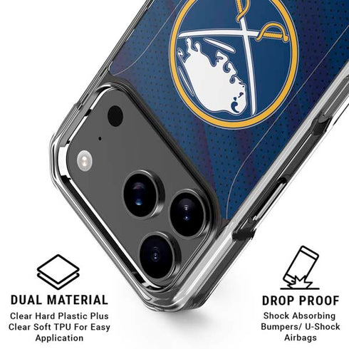 NHL Buffalo Sabres Home Jersey iPhone 17 Pro Max Clear Case