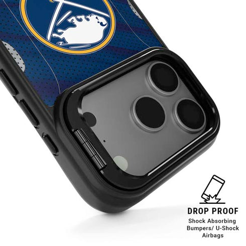 NHL Buffalo Sabres Home Jersey iPhone 17 Pro Max Kickstand Case