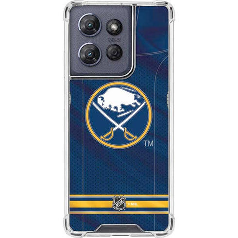 NHL Buffalo Sabres Home Jersey Moto G Play 5G (2025) Clear Case