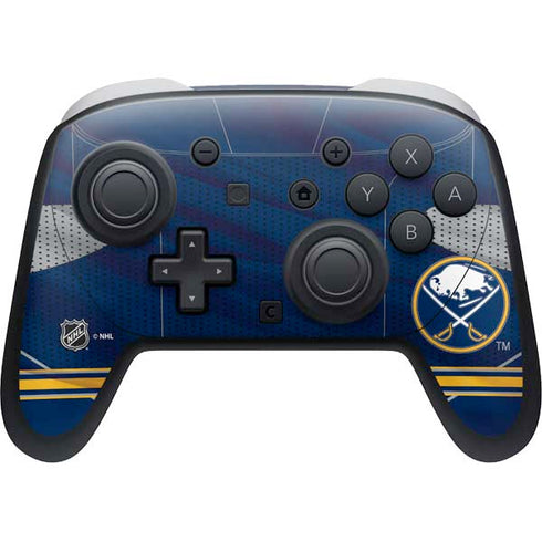 NHL Buffalo Sabres Home Jersey Nintendo Switch 2 (2025) Pro Controller Skin