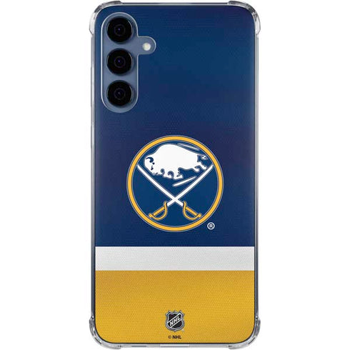 NHL Buffalo Sabres Jersey Galaxy A35 5G Clear Case