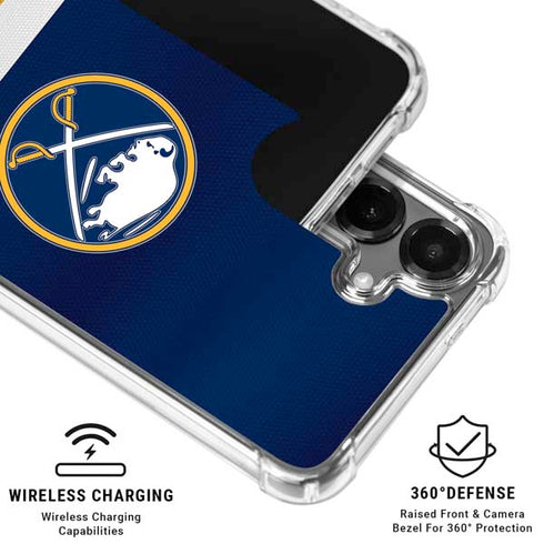 NHL Buffalo Sabres Jersey Galaxy S26 Plus Clear Case