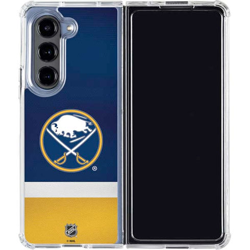 NHL Buffalo Sabres Jersey Galaxy Z Fold5 5G Clear Case