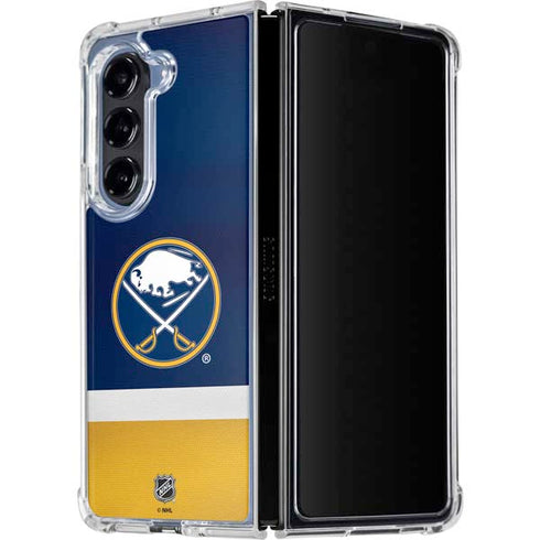 NHL Buffalo Sabres Jersey Galaxy Z Fold5 5G Clear Case