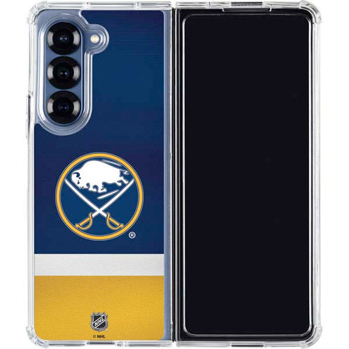 NHL Buffalo Sabres Jersey Galaxy Z Fold6 Clear Case