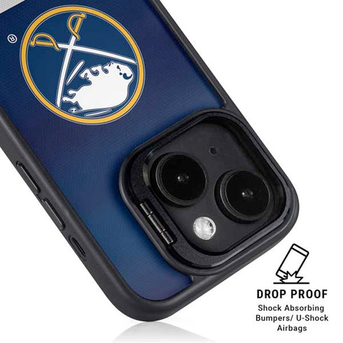 NHL Buffalo Sabres Jersey iPhone 15 Kickstand Case