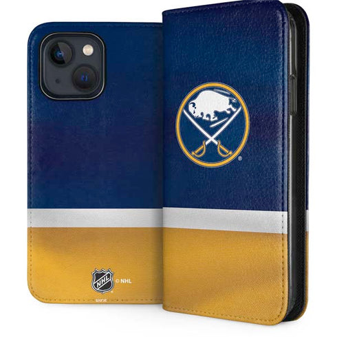 NHL Buffalo Sabres Jersey iPhone 15 Plus Folio Case