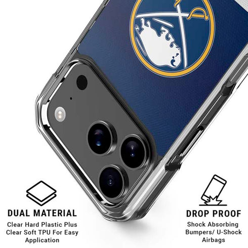 NHL Buffalo Sabres Jersey iPhone 18 Pro Clear Case