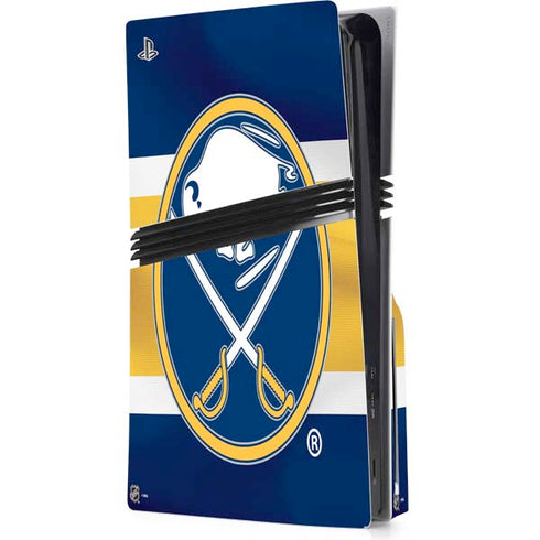 NHL Buffalo Sabres Jersey PS5 Pro Disk Console Skin