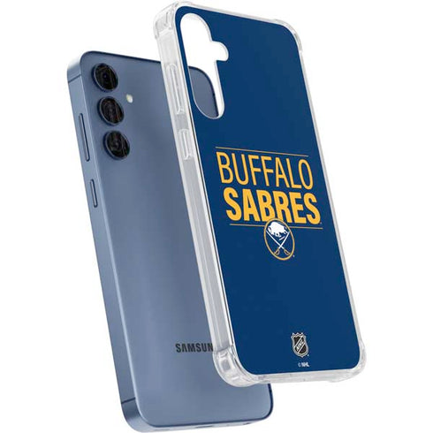 NHL Buffalo Sabres Lineup Galaxy A55 5G Clear Case