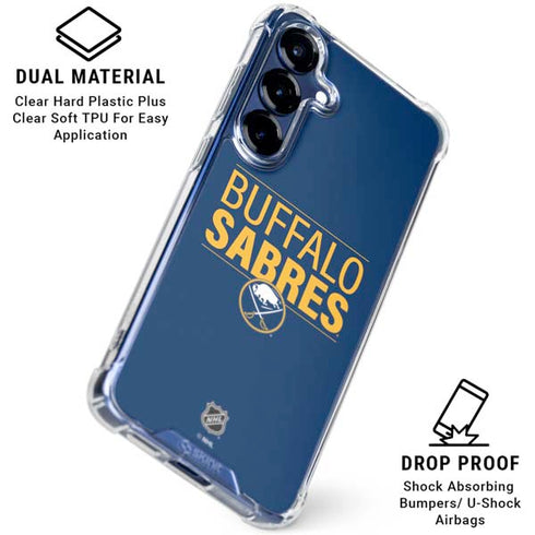 NHL Buffalo Sabres Lineup Galaxy S25 Plus Clear Case