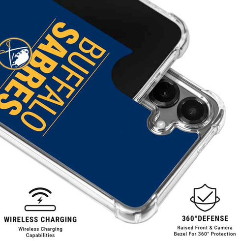 NHL Buffalo Sabres Lineup Galaxy S26 Clear Case
