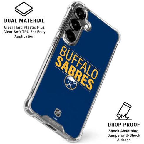 NHL Buffalo Sabres Lineup Galaxy S26 Clear Case
