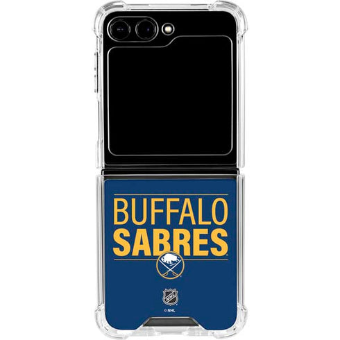 NHL Buffalo Sabres Lineup Galaxy Z Flip6 Clear Case