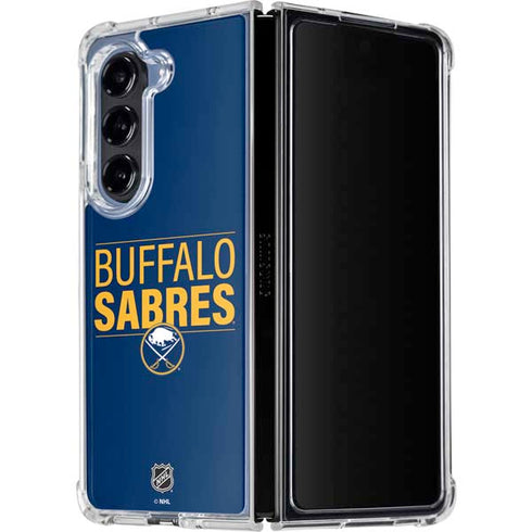 NHL Buffalo Sabres Lineup Galaxy Z Fold5 5G Clear Case