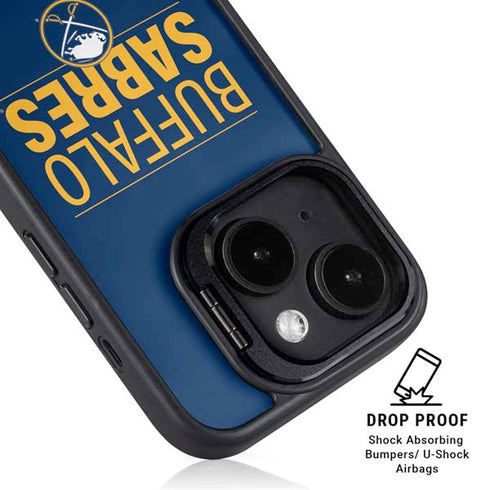 NHL Buffalo Sabres Lineup iPhone 15 Plus Kickstand Case