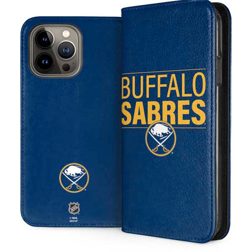 NHL Buffalo Sabres Lineup iPhone 15 Pro Max Folio Case