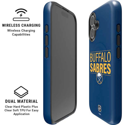 NHL Buffalo Sabres Lineup iPhone 16 Plus Magsafe Impact Case