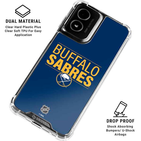 NHL Buffalo Sabres Lineup Moto G Power 5G (2024) Clear Case