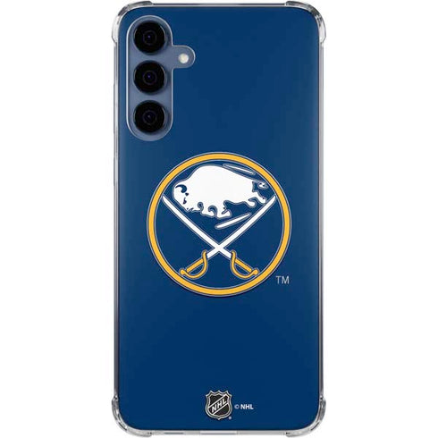 NHL Buffalo Sabres Solid Background Galaxy A35 5G Clear Case