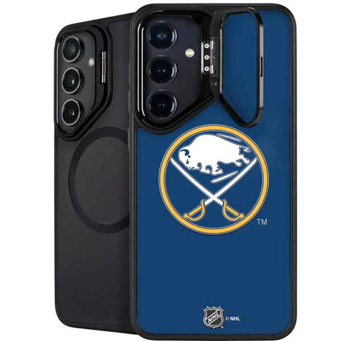 NHL Buffalo Sabres Solid Background Galaxy S25 Plus Kickstand Case