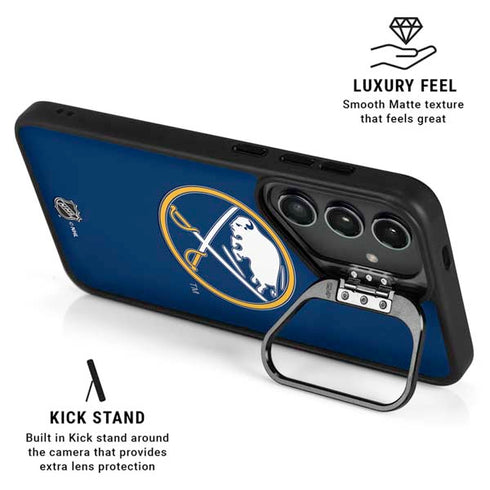 NHL Buffalo Sabres Solid Background Galaxy S24 Plus Kickstand Case