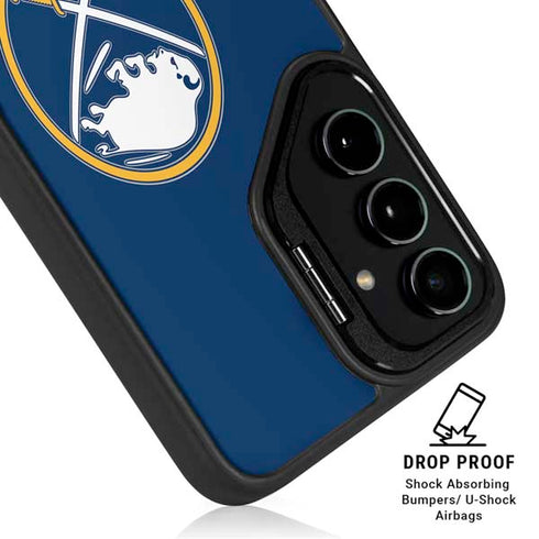NHL Buffalo Sabres Solid Background Galaxy S25 Plus Kickstand Case