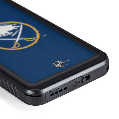 NHL Buffalo Sabres Solid Background Galaxy S24 Plus Waterproof Case