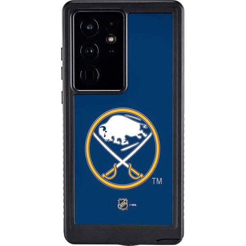 NHL Buffalo Sabres Solid Background Galaxy S24 Ultra Waterproof Case