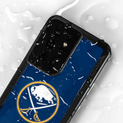 NHL Buffalo Sabres Solid Background Galaxy S24 Ultra Waterproof Case