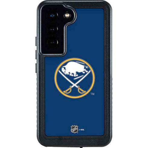 NHL Buffalo Sabres Solid Background Galaxy S24 Waterproof Case