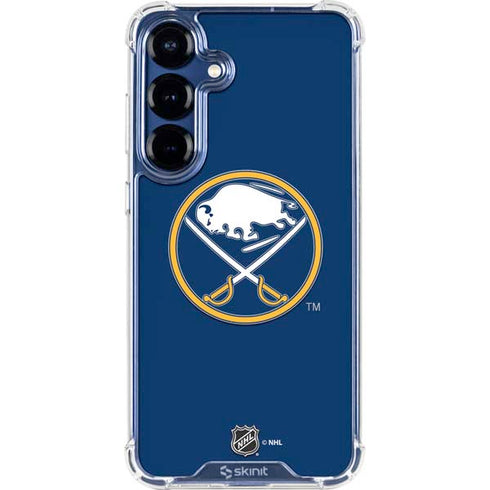 NHL Buffalo Sabres Solid Background Galaxy S25 Clear Case